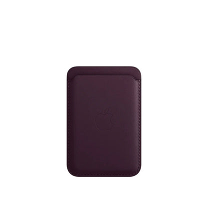 Porte-cartes Magnétique en Cuir pour iPhone 12 à 17 & Samsung S24/S25